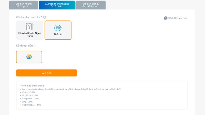 Cách dùng thẻ cào điện thoại để nạp