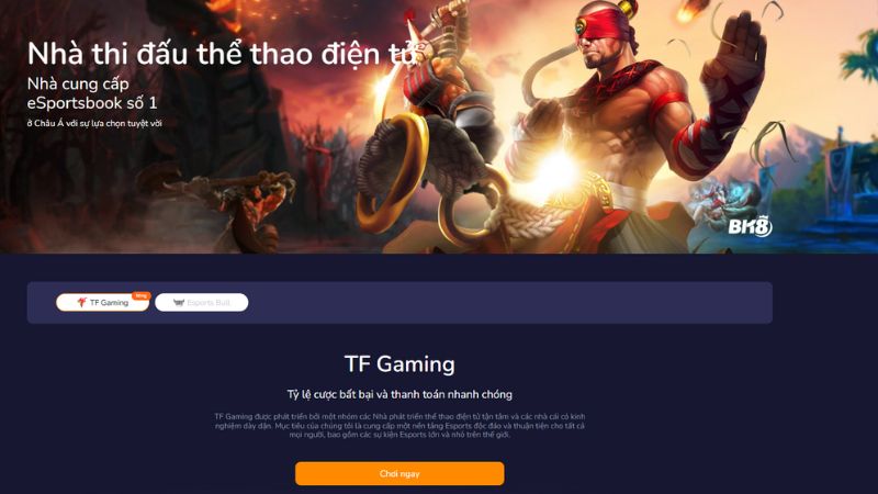 Esports BK8 - Điểm đến cá cược thể thao điện tử hàng đầu